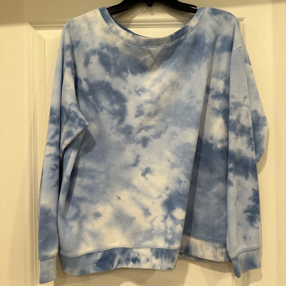 Splendid Tie Die Thermal Crewneck